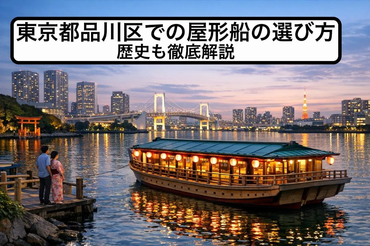 東京都品川区での屋形船の選び方｜歴史も徹底解説