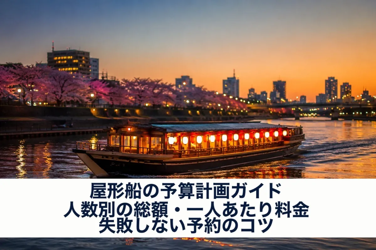 屋形船の予算計画ガイド|人数別の総額・一人あたり料金・失敗しない予約のコツ