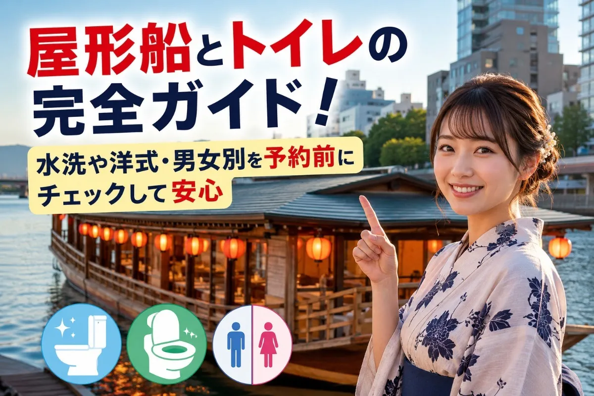 屋形船とトイレの完全ガイド！水洗や洋式・男女別を予約前にチェックして安心