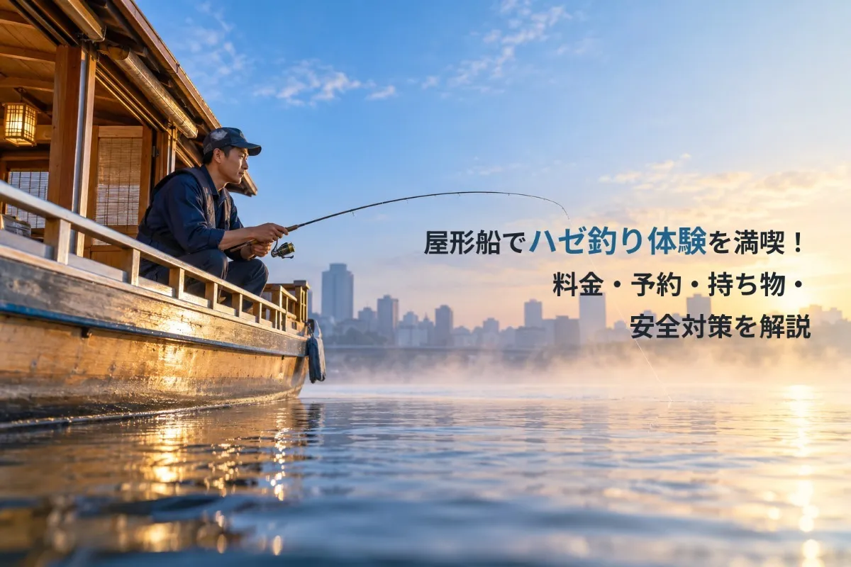 屋形船でハゼ釣り体験を満喫！料金・予約・持ち物・安全対策を解説