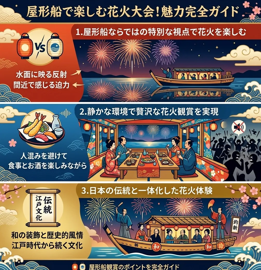 釣新屋形船花火大会完全ガイド