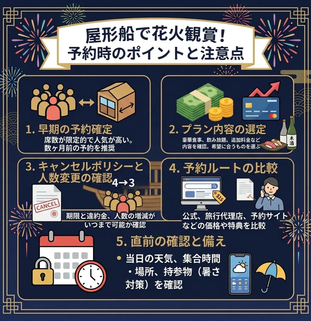 釣新屋形船花火大会完全ガイド